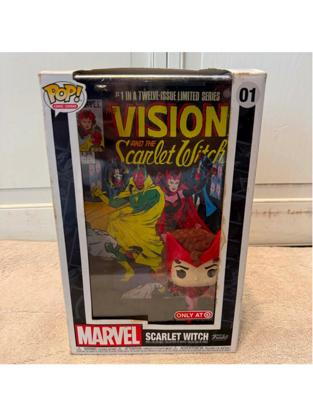 Funko Pop! Comic Covers Marvel Scarlet Witch 01 Action Figure Red and Yellow
